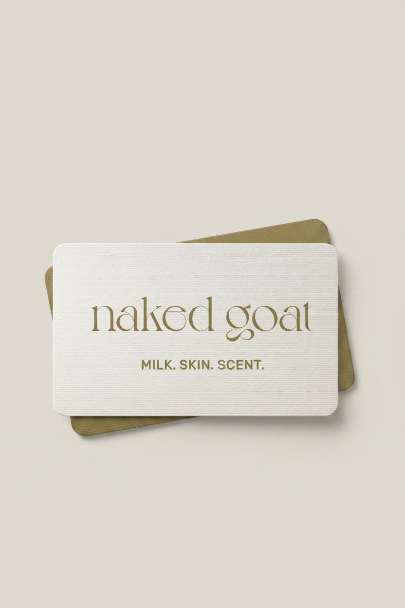 Naked Goat digital gift card for bath, body, perfume and home fragrance